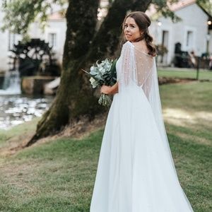 Bridal cape from Untamed Petals